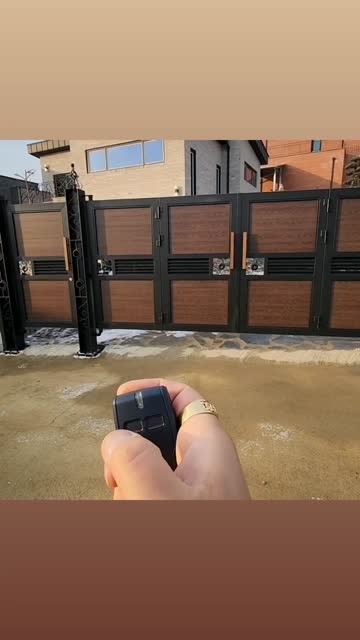 자동 무레일 폴딩대문
